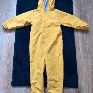 Yellow Kids Fleece Lined Rain Suit